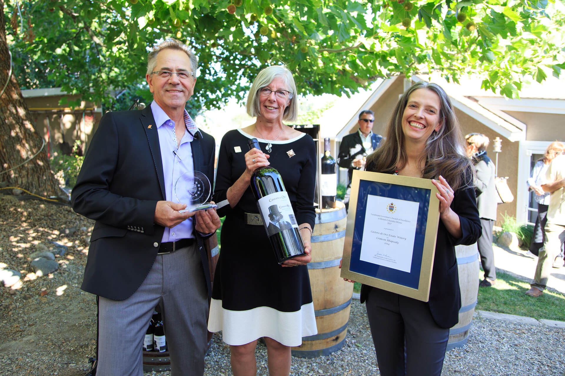 Castoro de Oro Estate Winery, Oliver. Winning wine: Crimson Rhapsody 2014